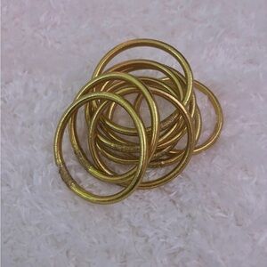 Elegant Gold Bangle Bracelet Set